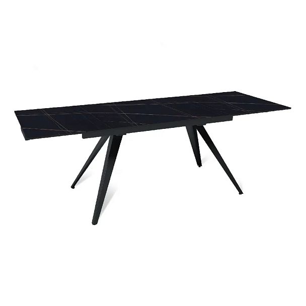 Стол раскладной Asti (140+40+40), керамика матовая Blackgold - Вид 5