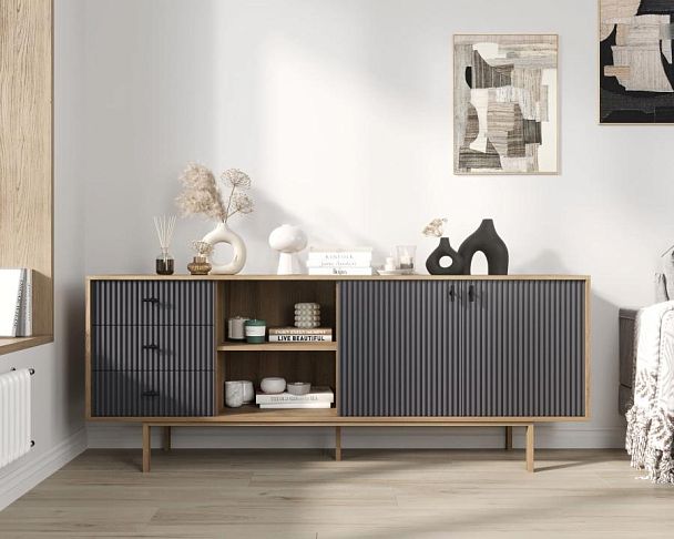 Комод с дверками и нишей Emerson арт EM15/7024/L - Вид 4