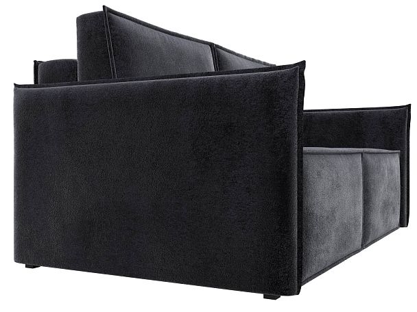 Диван прямой Либерти мини Велюр серый - Вид 3