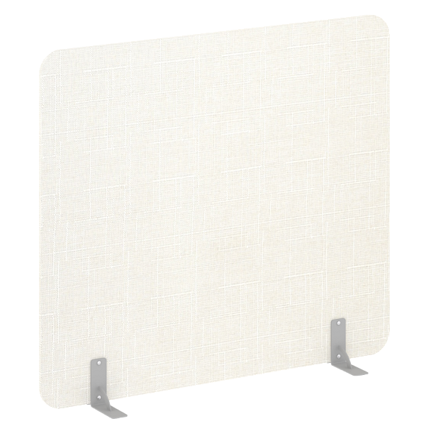 R-line soft Перегородки на металлических опорах на фетровых подпятниках AP.F-160-140 Romeo 01/Серый металл 1600*18*1400 - Вид 1