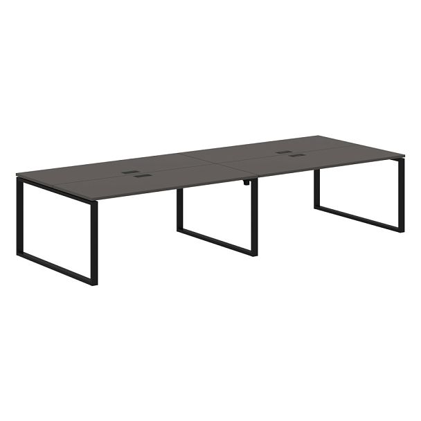 Стол 4-х местный EQWST 3513 Мокко/Черный 3526х1346х750 EDIS - Вид 1