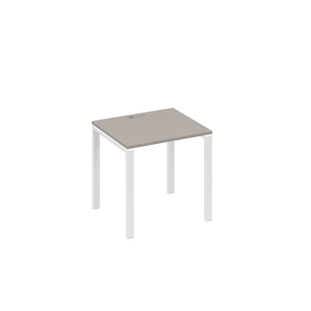 Стол письменный на металлокаркасе UNO A4 А4 Б1 011 БП мокко премиум / металлокаркас белый - Вид 1