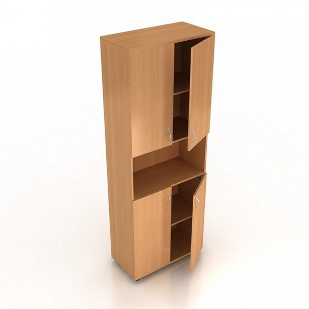 Шкаф Менеджер Ш-02+ДШК-02 (2комп) вишня - Вид 2