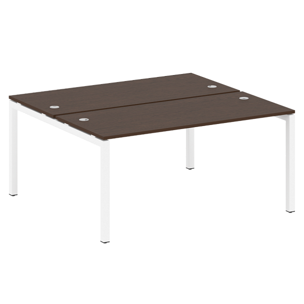 Metal System Quattro Р. ст. на П-образном м/к 50БП.РАС-СП-2.4 Венге/Белый металл 1600*1475*750 - Вид 1