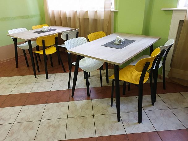 Стул Sheffilton SHT-S85 бежево-желтый бежевый/желтый/черный - Вид 3