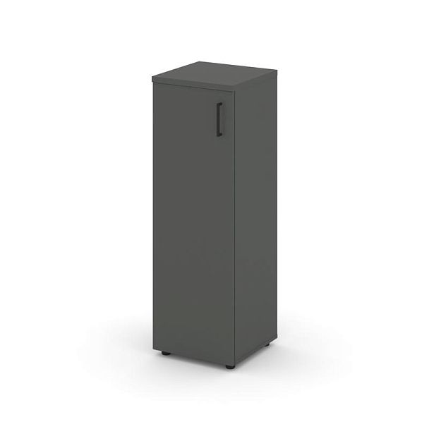 Стайл Проджект Шкаф средний узкий SN.STU.E-204(L) Антрацит/Черный Ручки 400*400*1203 - Вид 1