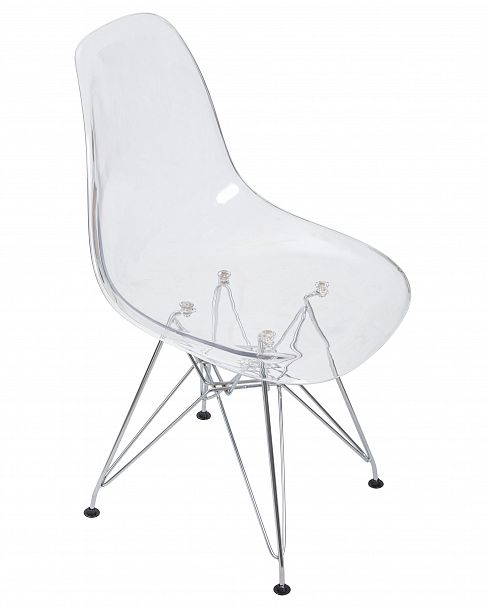 Стул обеденный DOBRIN DSR CASPER (ножки хром, цвет прозрачный) - Вид 7