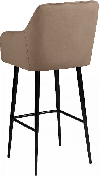 Барное поворотное кресло Барли К, Confetti latte/черный - Вид 6