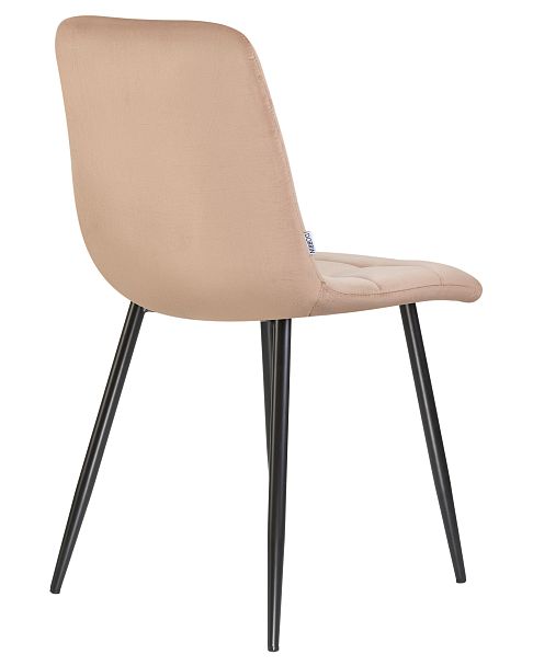 Стул обеденный DOBRIN ALEX (черные матовые ножки, мокко велюр (V108-104)) - Вид 4