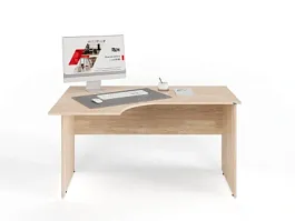 UNITY PС3-14 L ДУБ СОНОМА Офисный стол угловой Левый 1400х900х750 - Фото предпросмотра
