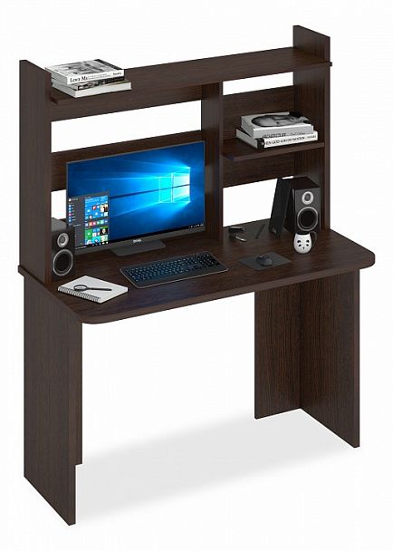 Стол компьютерный Домино Lite СКЛ-Прям120Р+НКЛ-120 Венге - Вид 1