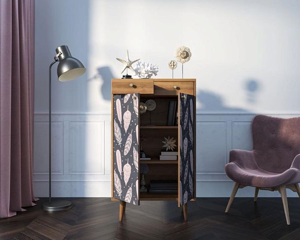 Комод Berber два ящика и дверки 40 принт арт BB46/Print_40 - Вид 2