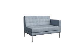 Forest Секция с подлокотником двухместная FR-SP-02 (L) Enzo 994/Металл Серый 1270*800*840 - Фото предпросмотра