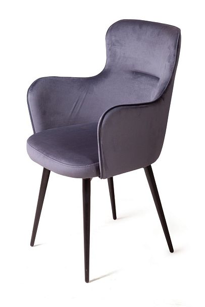 Стул King, поворотный на 90 градусов, функция возврата, антишум, бархат серый 27 - Вид 1