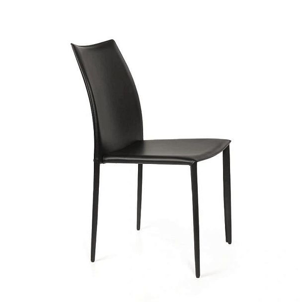 Стул Rolf, кожа черный - Вид 9