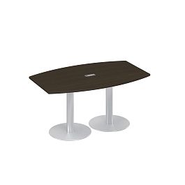 Стол 160x100 фигурный на опорах-колоннах для переговоров A4 А4 ХР 111 - Фото предпросмотра