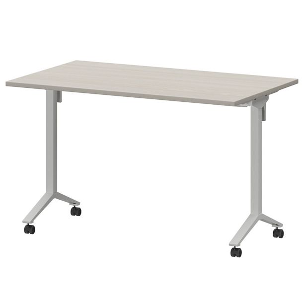 Стол мобильный складной МБ22-120.70 Ясень шимо/Белый 1200x700x750 Моби - Вид 1
