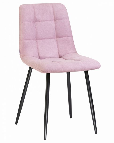 Стул обеденный DOBRIN ALEX (черные матовые ножки, сиреневая ткань (UF860-04B)) - Вид 1
