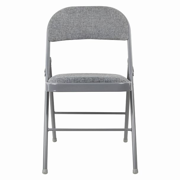 Стул складной BRABIX "Golf Plus CF-003 КОМФОР"Т, серый каркас, серая ткань, 532890 - Вид 4
