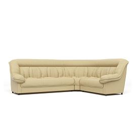 Диван угловой 3У2 Эдельвейс Ed/3y2 экокожа бежевая CN1123 - Фото предпросмотра