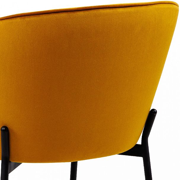 Стул кухонный Миэль горчичный велюр/черный - Вид 10