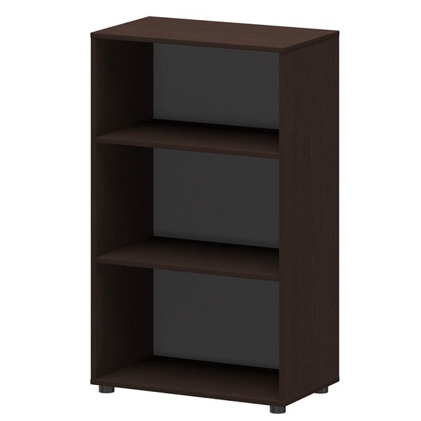 Стеллаж средний широкий К-933 Дуб венге 720x420x1215 Приоритет - Вид 1