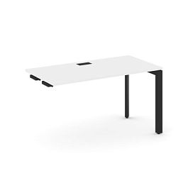 Style Project Next Стол-приставка к опор. элем. SN-59P.OPRS-012 Белый/Металл Черный/Черный Заглушка 1180*700*750 - Фото предпросмотра