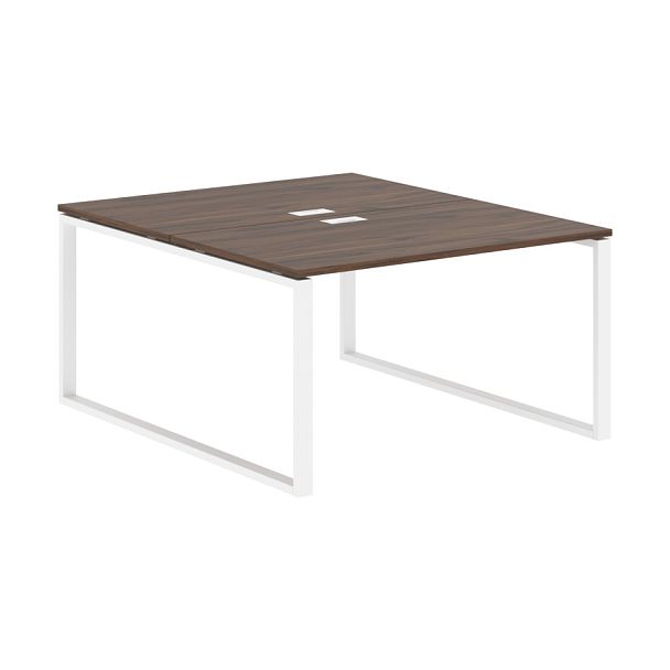 Стол 2-х местный EQWST 1316 Дуб Денвер тёмный/Белый 1360х1606х750 EDIS - Вид 1