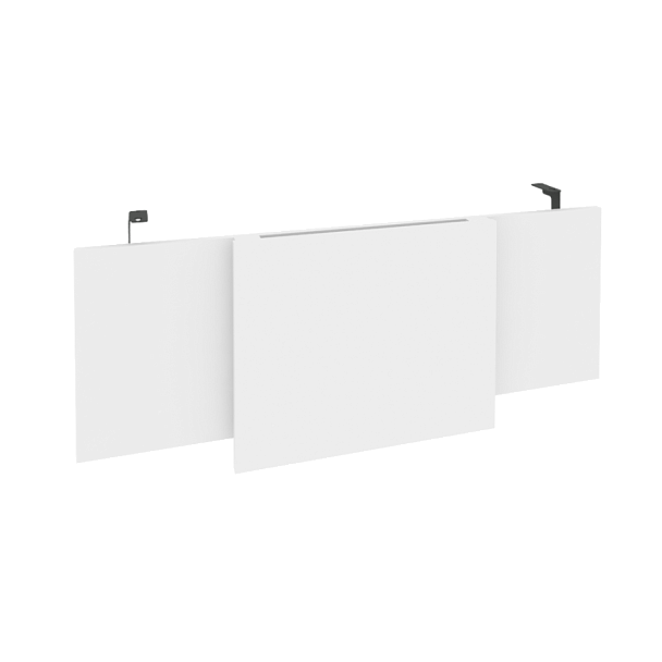 Onix Direct Царга стола руководителя O.M-CSR-3 Белый бриллиант/Антрацит металл 1140*450*54 - Вид 1