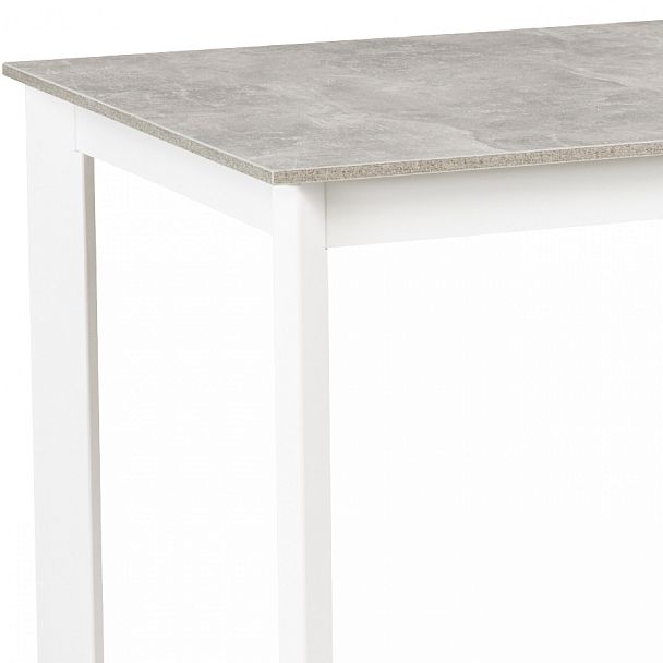 Стол деревянный кухонный раскладной Стил 110(150)*70 Бетон/Белый - Вид 8