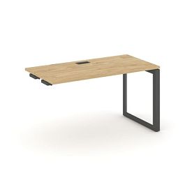 Style Project Next Стол-приставка к опор. элем. SN-59O.OPRS-012 Тиквуд Светлый/Металл Антрацит/Черный Заглушка 1180*700*750 - Фото предпросмотра