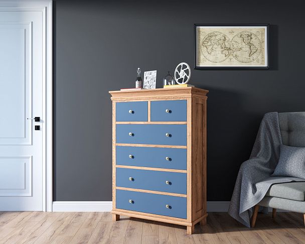 Комод "Jules Verne" высокий из березы и ясеня JV35ETGYB - Вид 4