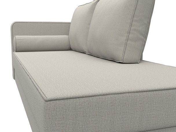 Кушетка Прайм левая Рогожка бежевый - Вид 4