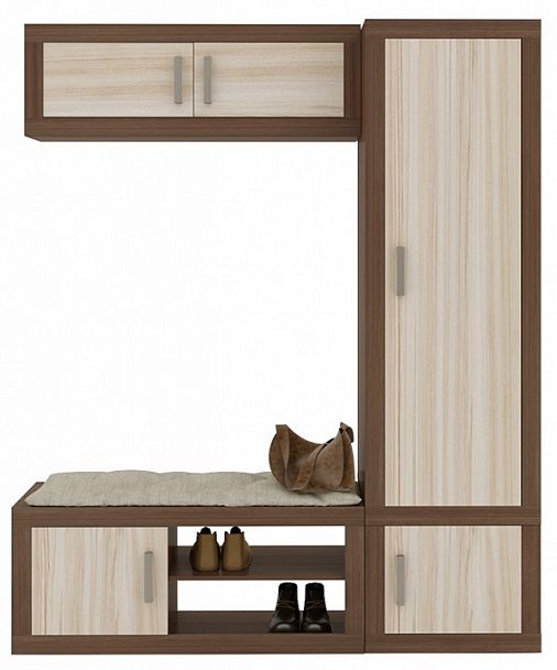 Стенка для прихожей Toivo ТОЙ-ПР 13 Карамель/Шамони - Вид 1