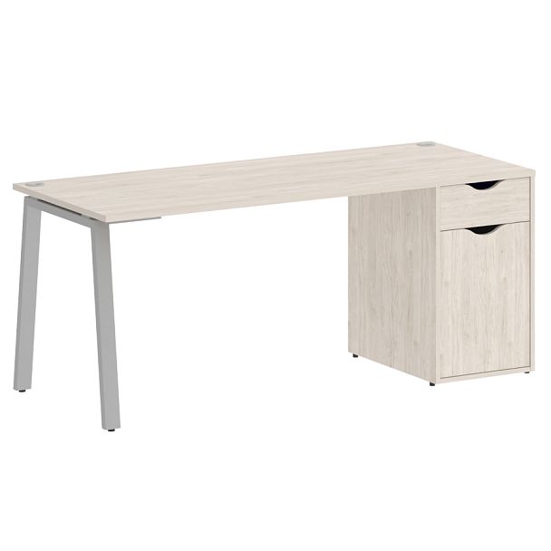 Home Office Стол письменный VR.SP-3-178.1.A Денвер светлый/Серый металл 1780*720*750 - Вид 1