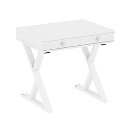 Home Office Стол письменный VR.SP-1-79.M Белый бриллиант/Белый металл 794*600*750 - Фото предпросмотра