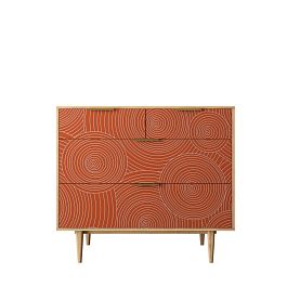 Комод с четыремя ящиками Line R22/red - Фото предпросмотра