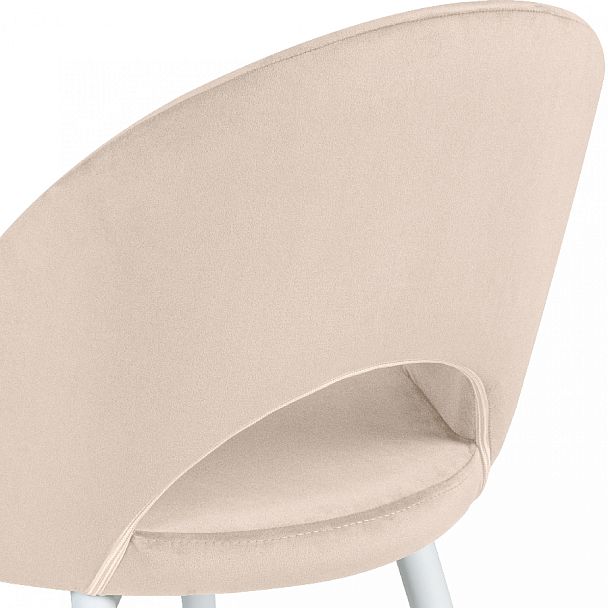 Комплект кухонных стульев Рэди кремовый велюр/белый, 3 шт. - Вид 10