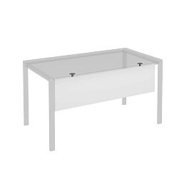 Экран стола защитный (ДСП) с кронштейнами для столов на МП2 140 Формула МП2 К. 813 белый премиум / антрацит - Фото предпросмотра