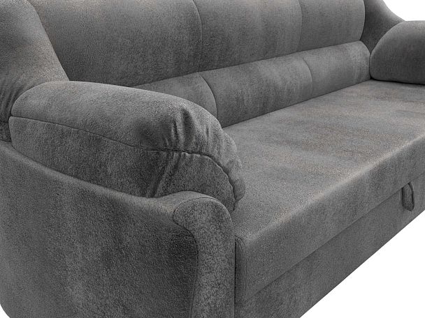 Диван прямой Карнелла Велюр серый - Вид 4