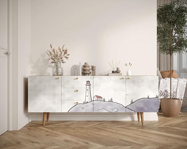 Комод Berber удлиненный арт BB11/Print_51 - Вид 5