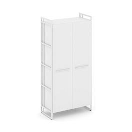 Rift Шкаф 4 ниши широкий RF.SS-41 Белый Бриллиант/Металл Белый 798*396*1648 - Фото предпросмотра