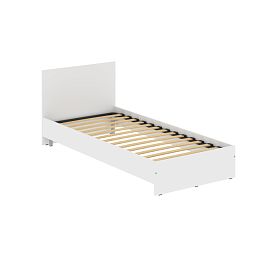 Кровать с изголовьем KBW 209.1 Белый 900х2000х800 - Фото предпросмотра