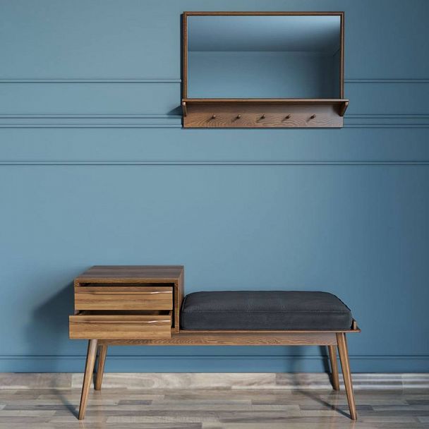 Лавка с зеркалом "Bruni" BR-40 - Вид 2