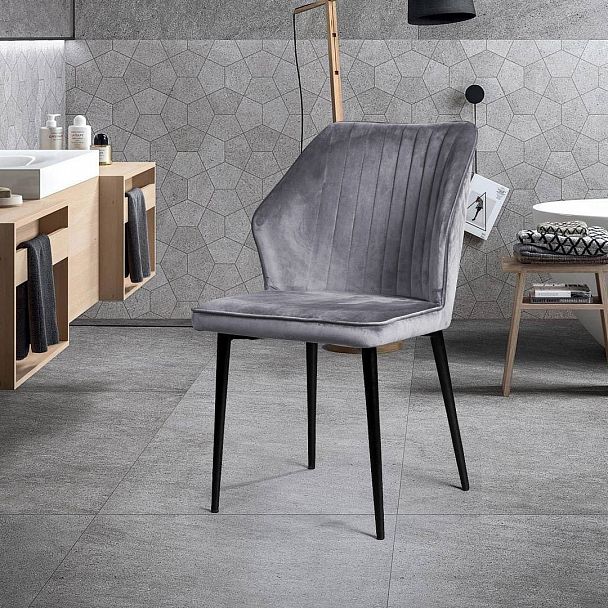 Стул Berg, бархат серый 27 - Вид 8