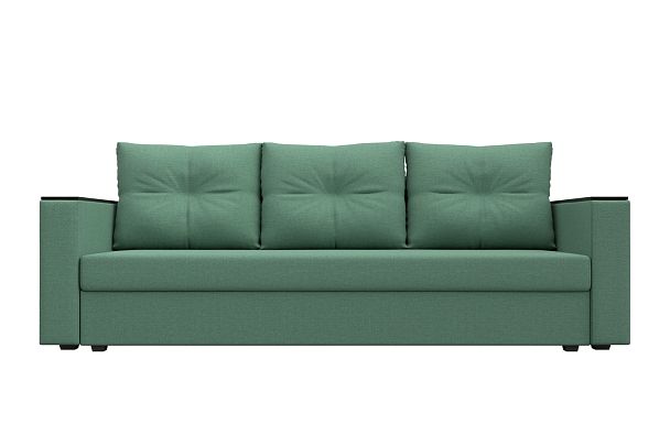 Диван прямой Атланта Лайт без стола Рогожка зеленый - Вид 2