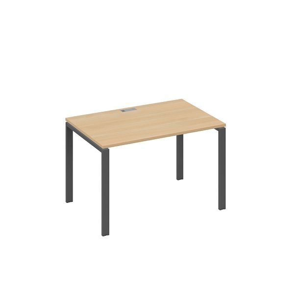 Стол письменный на металлокаркасе UNO A4 А4 Б1 023 БП натуральный дуб / металлокаркас антрацит - Вид 1