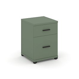 Concept Тумба опорная/приставная 1 ящ.+1 распаш. фасад CN.TUO-004 B Кобо/Металл Черный 420*420*583 - Фото предпросмотра