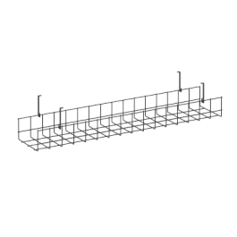 Кабель-канал сетчатый широкий KK-S-80 Металл Антрацит 805*181*154 - Фото предпросмотра