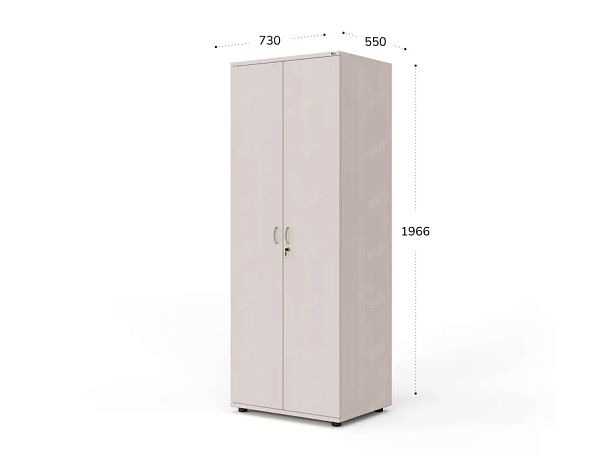 UNITY РШ-07 ДУБ МОЛОЧНЫЙ Гардероб Прямой 730х550х1966 - Вид 8